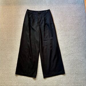 Madewell Harlow wide leg pants, Black, size 4P